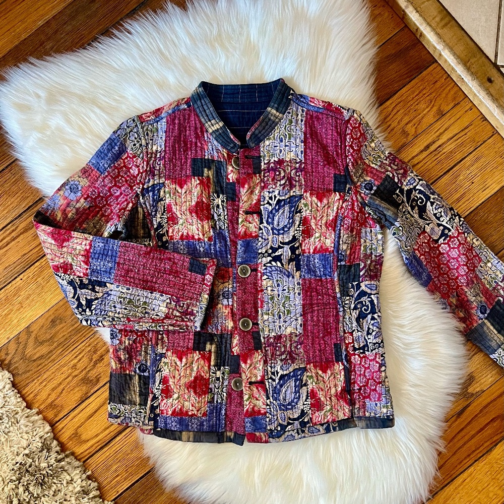 Vintage Patchwork Quilted Jacket - image 1